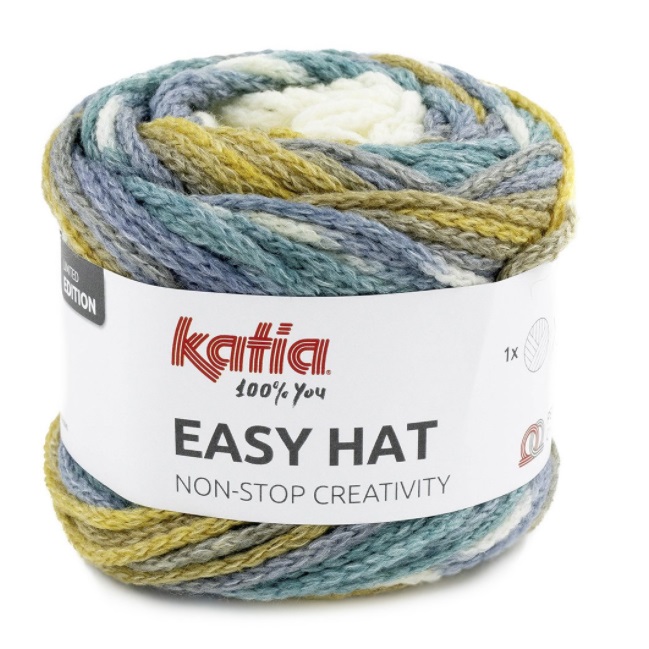 Пряжа Katia Easy Hat 100г 0500 KATIA (Испания) цвет : 40% шерсть, 40% ...